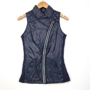 ✨ Lululemon What the Fluff Reversible Puffer Vest Size 4 (Black/Grey) ✨